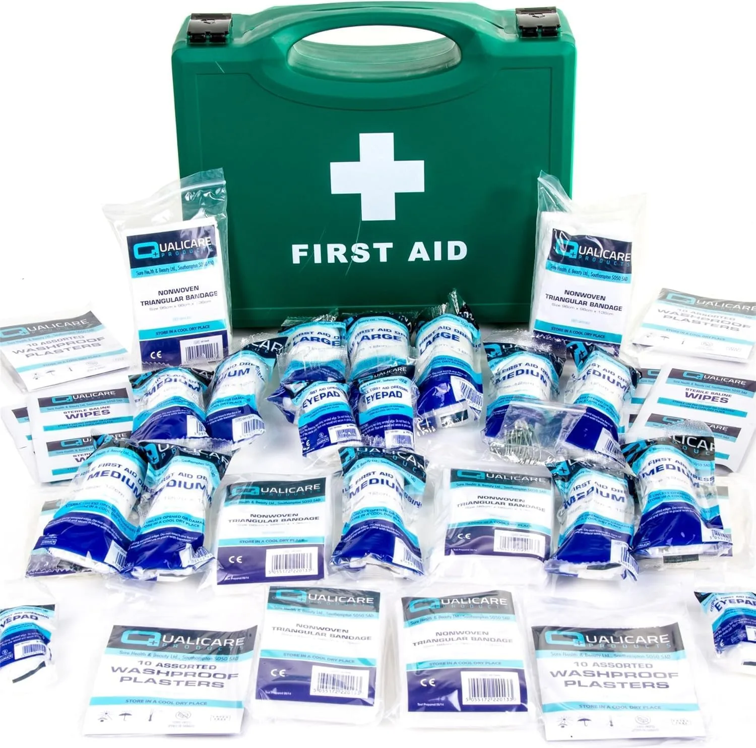 Dr. Bone's Therapeutics ® HSE Approved First Aid Kit - Hard Case, 1-20 Person Emergency Medical Set for Home, Workplace & Travel