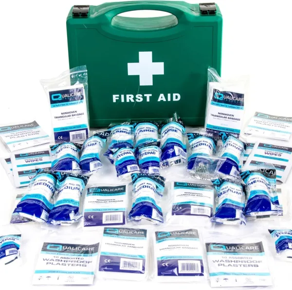 Dr. Bone's Therapeutics ® HSE Approved First Aid Kit - Hard Case, 1-20 Person Emergency Medical Set for Home, Workplace & Travel