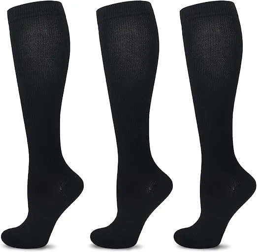 Dr. Bone's ® Compression Socks Knee-high, Unisex Medical Stockings for Travel Flight, Nursing, Pregnancy. Improve Circulation, Reduce Pain. Ideal for Nurses, Running, Diabetic for Everyday use